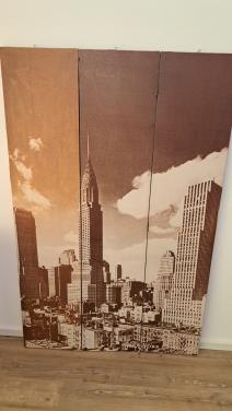 Kamerscherm New York bij daglicht 120x170 cm in kleur