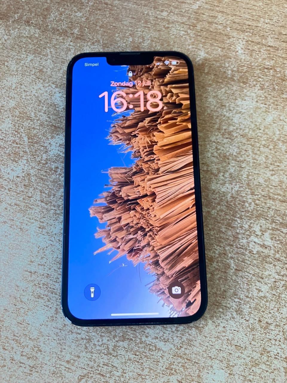 Donkerblauwe iPhone 14, 128gb
