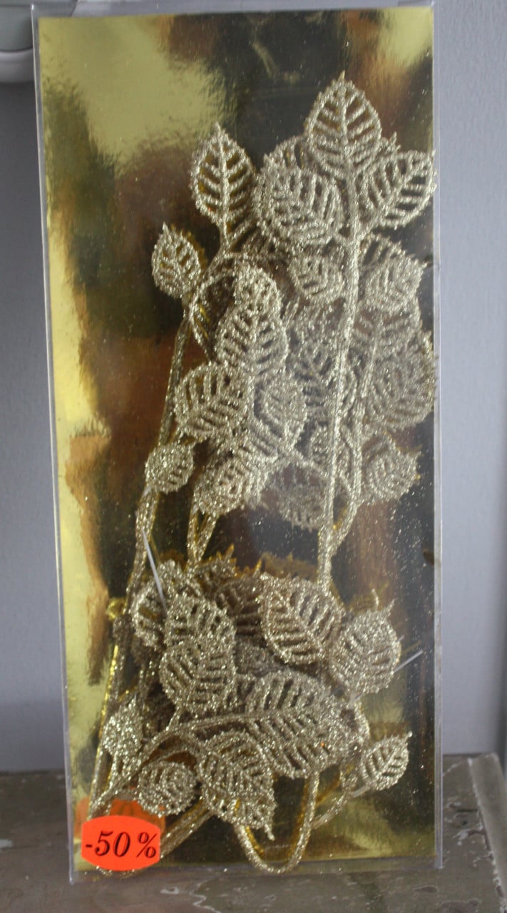 Nieuw in verpakking 2 goudglitter taken