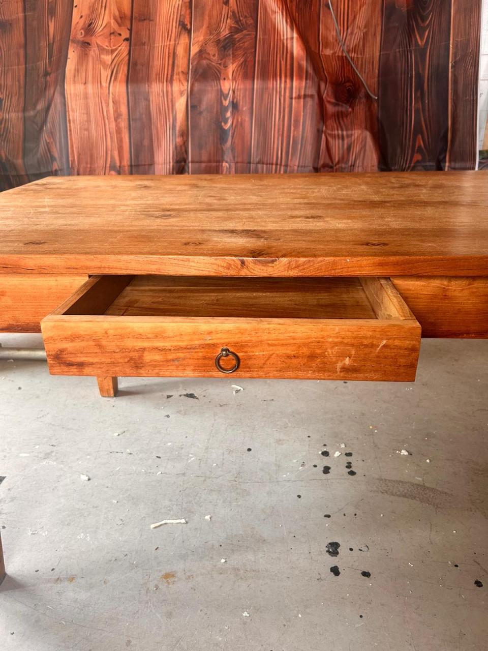 Teakhouten eettafel