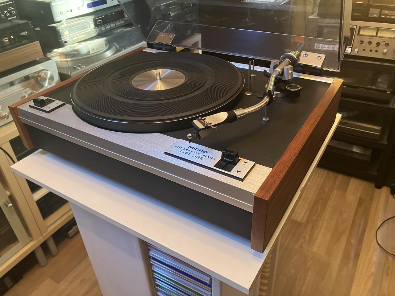 Micro Seiki MR-322 platenspeler draaitafel service garantie