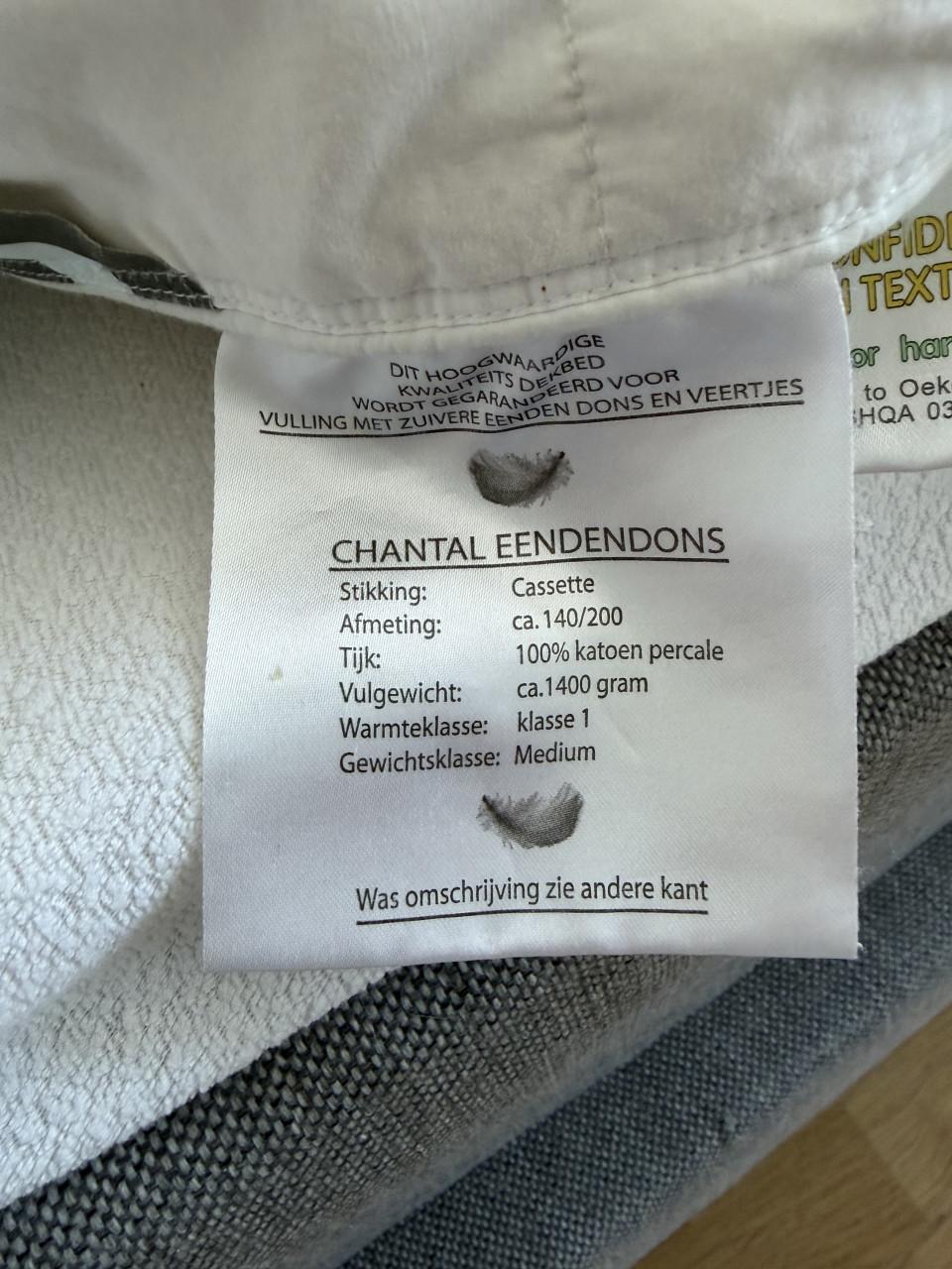 Boxspring 90x200 cm met eenden donzen dekbed