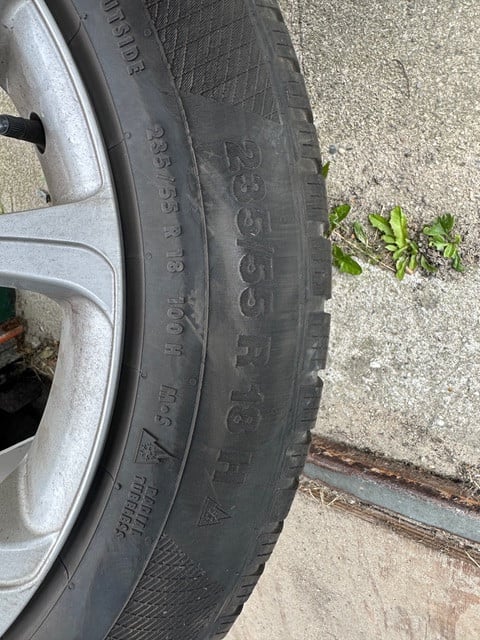 Winterbanden op stalen velg