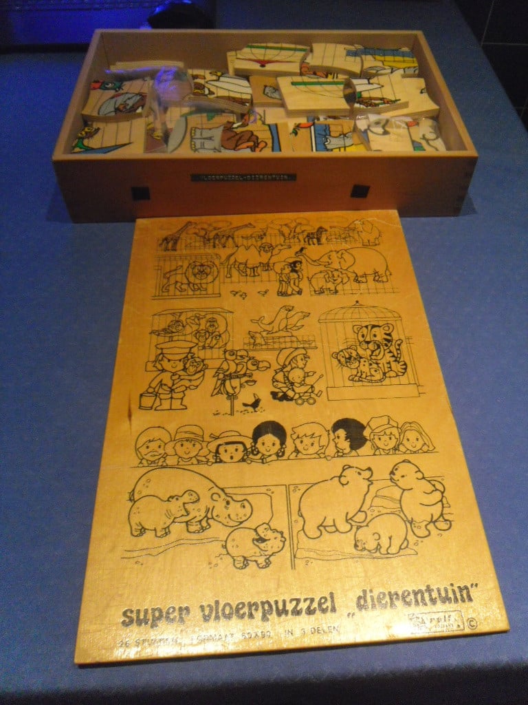 GROTE HOUTEN PUZZEL IN KIST 60 X 90 CM IN 3 DELEN