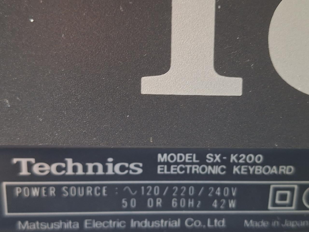 Technics SX-K200  Keyboard
