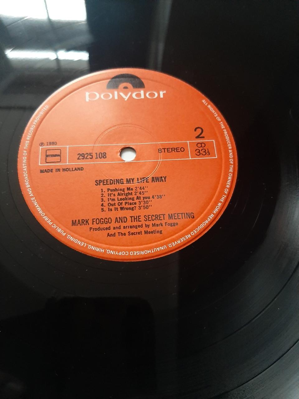 MARK FOGGO & THE SECRET MEETING - SPEEDING MY LIFE AWAY