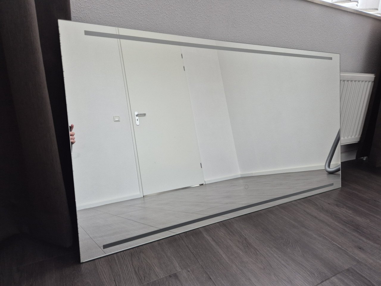 Badkamerspiegel met verlichting en verwarming