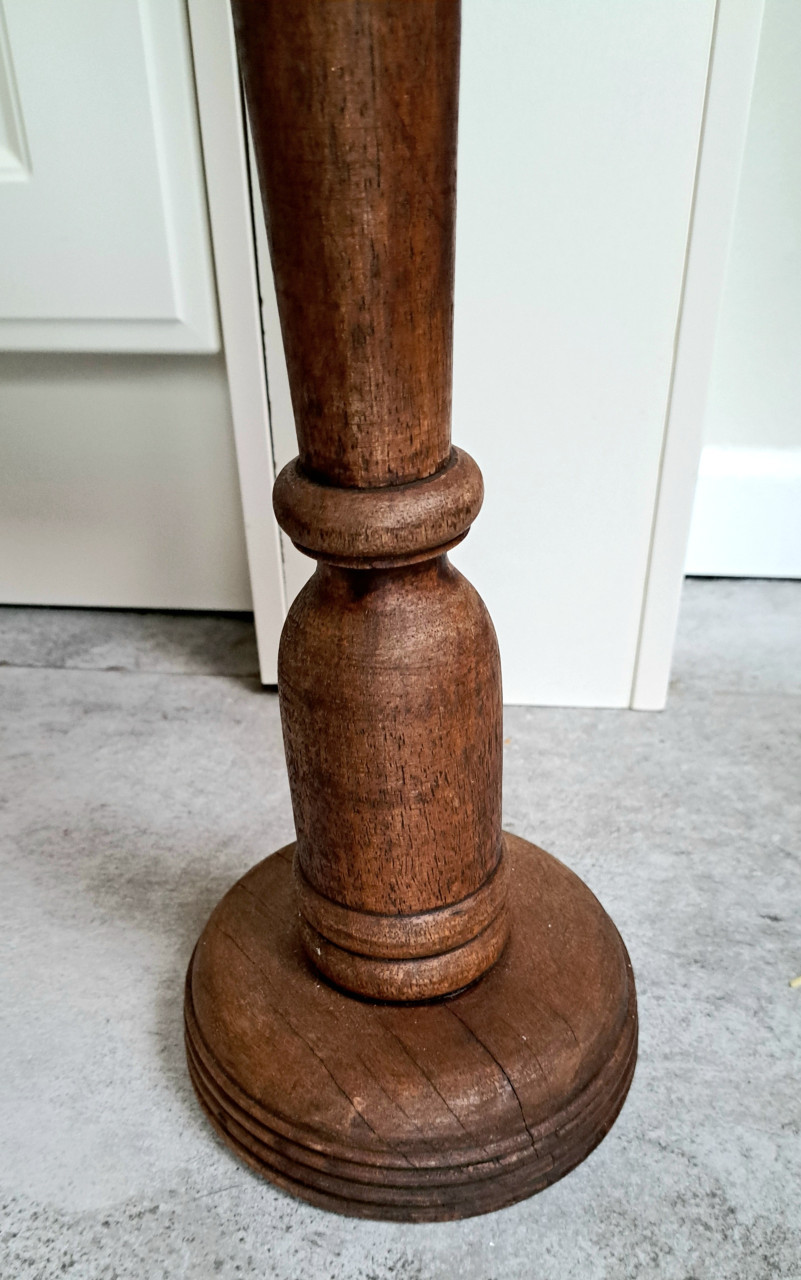 Houten kandelaar