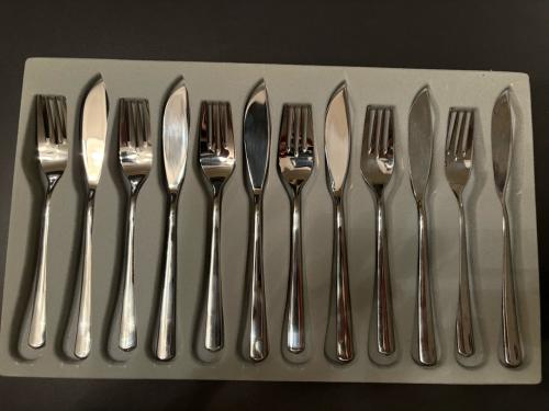 WMF visbestek set - 6 personen - RVS18/10