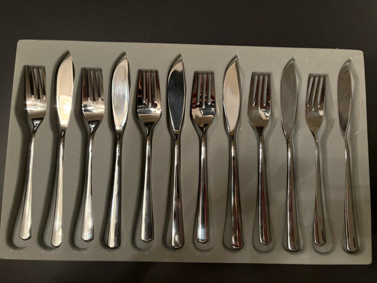 WMF visbestek set - 6 personen - RVS18/10