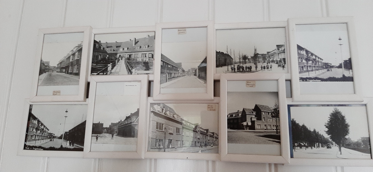 Foto collage met 10 prenten Den haag