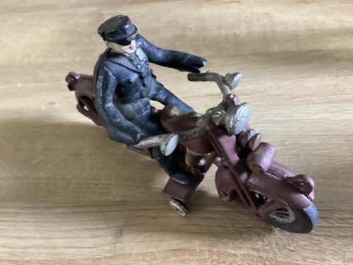 Antieke replica gietijzer Harley Davidson Highway patrol