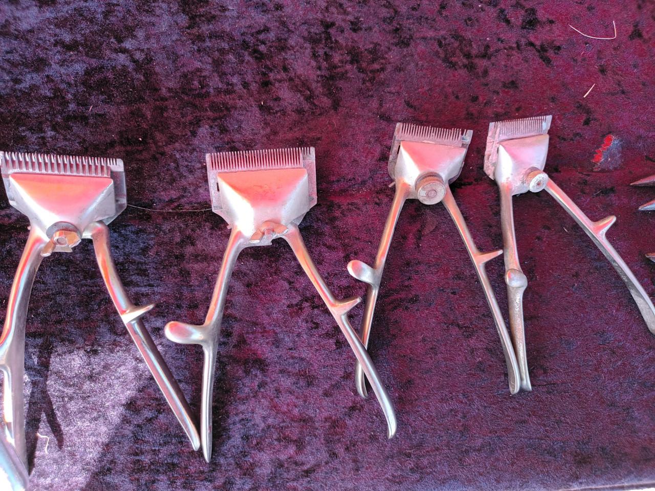 5 x oude kappers tondeuze