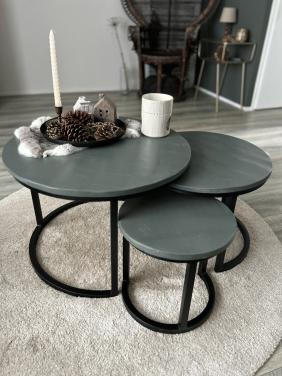 Set van 3 bijzettafeltjes