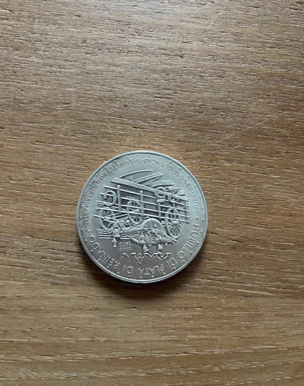 2x 25 gulden Nederlandse Antillen