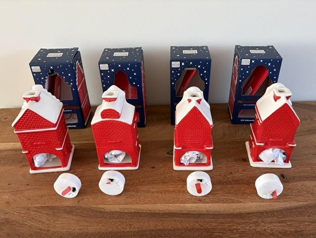 Nieuw | 4 Hollandse Huisjes met Twinkelend Ledlicht