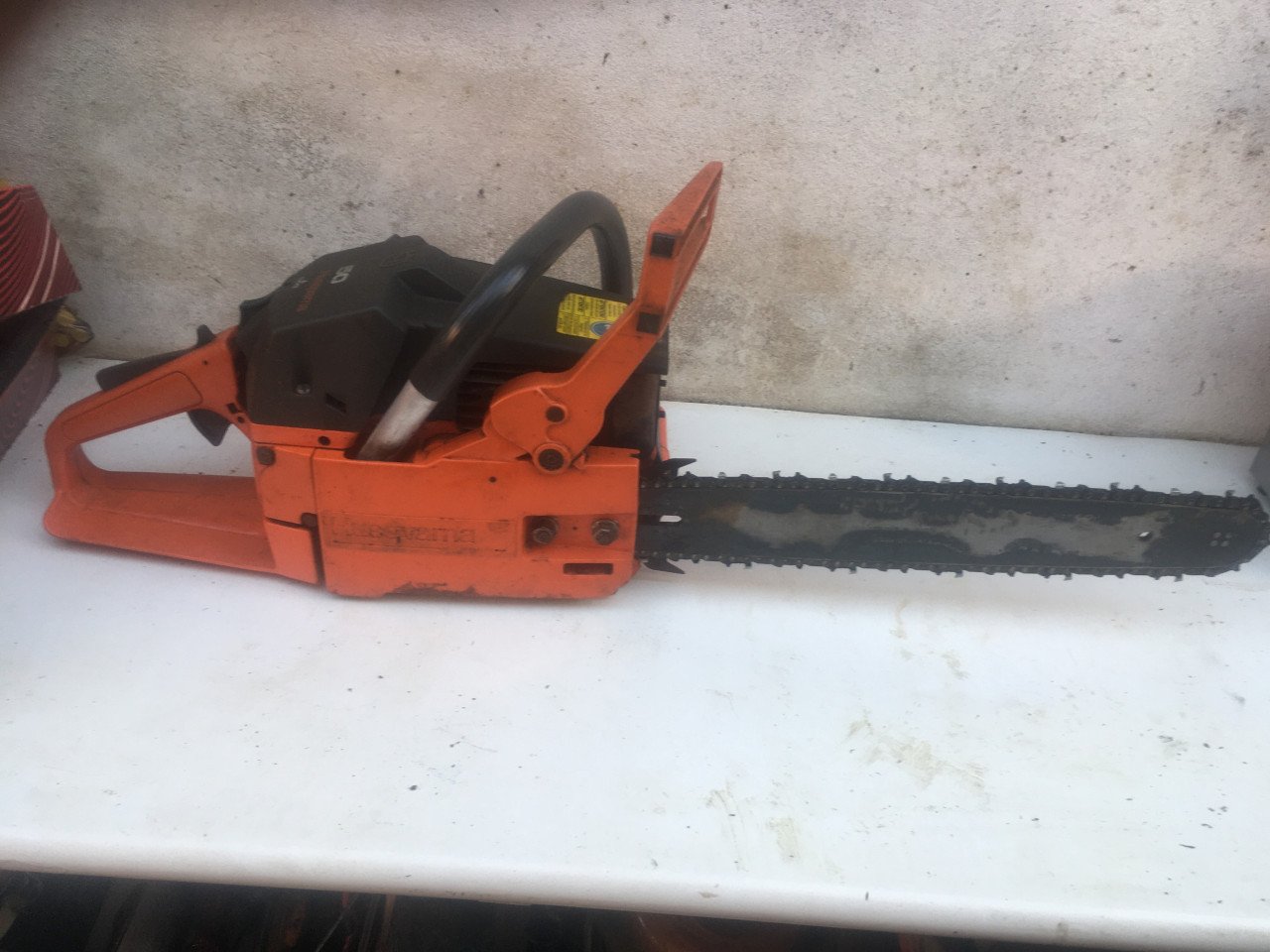 Motorzaag/ kettingzaag husqvarna 50 zaagblad 38 cm scherpe