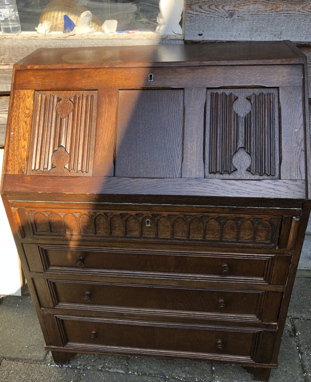 SECRETAIRE met opbergruimte en laden