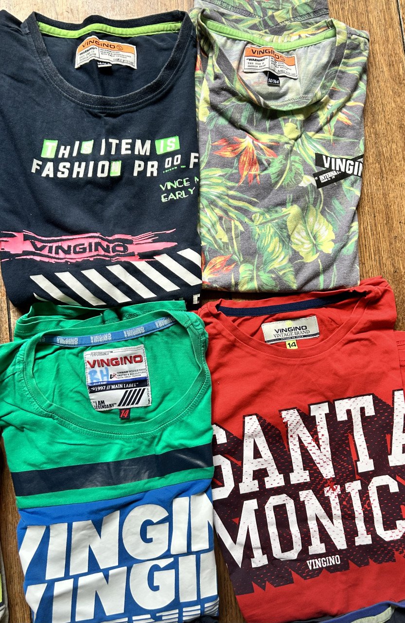 Te koop 12 t-shirts maat 164 Vingino/Retour