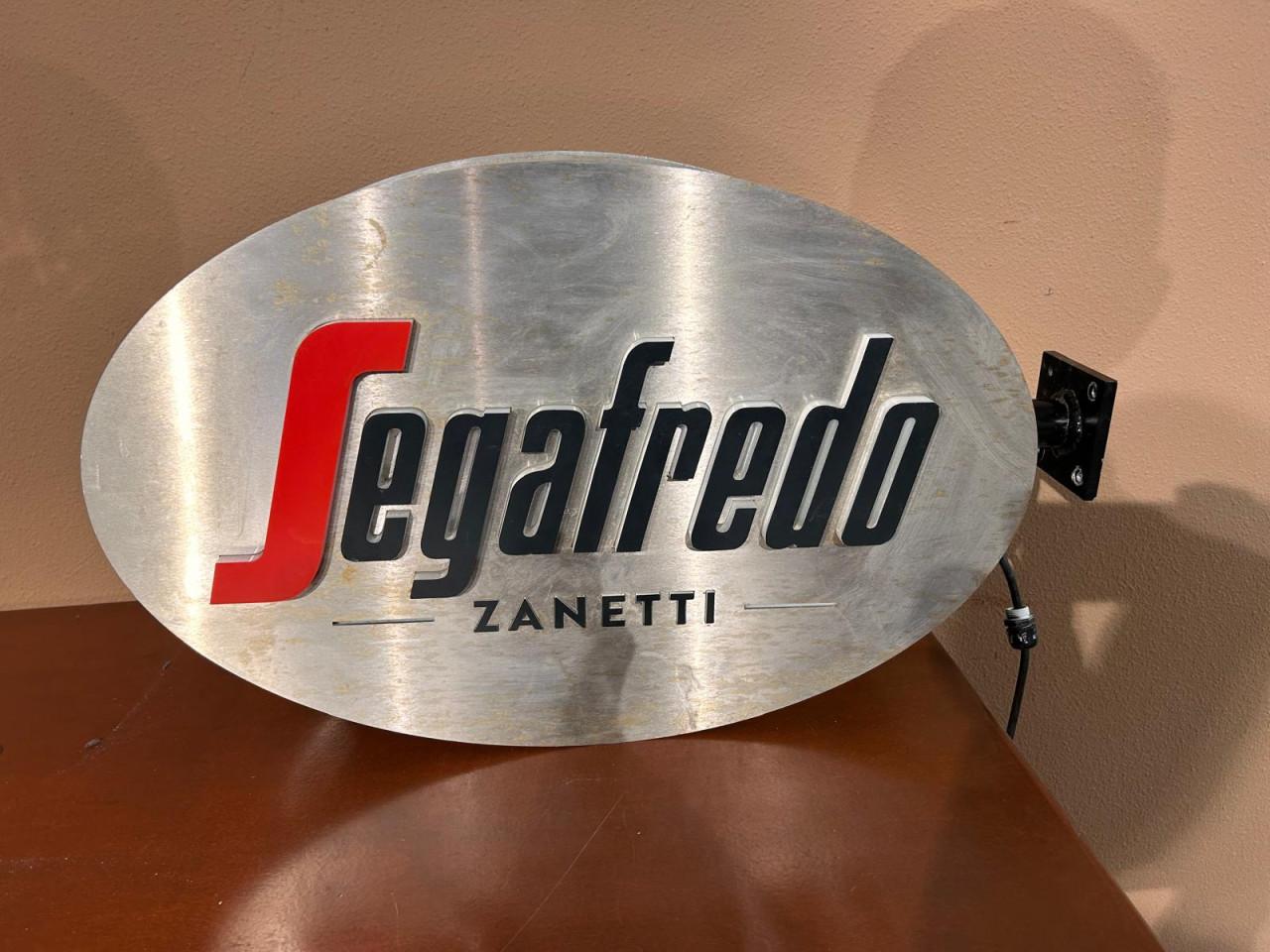 Unieke Originele Segafredo Zanetti Horeca Lichtbak voor aan de gevel