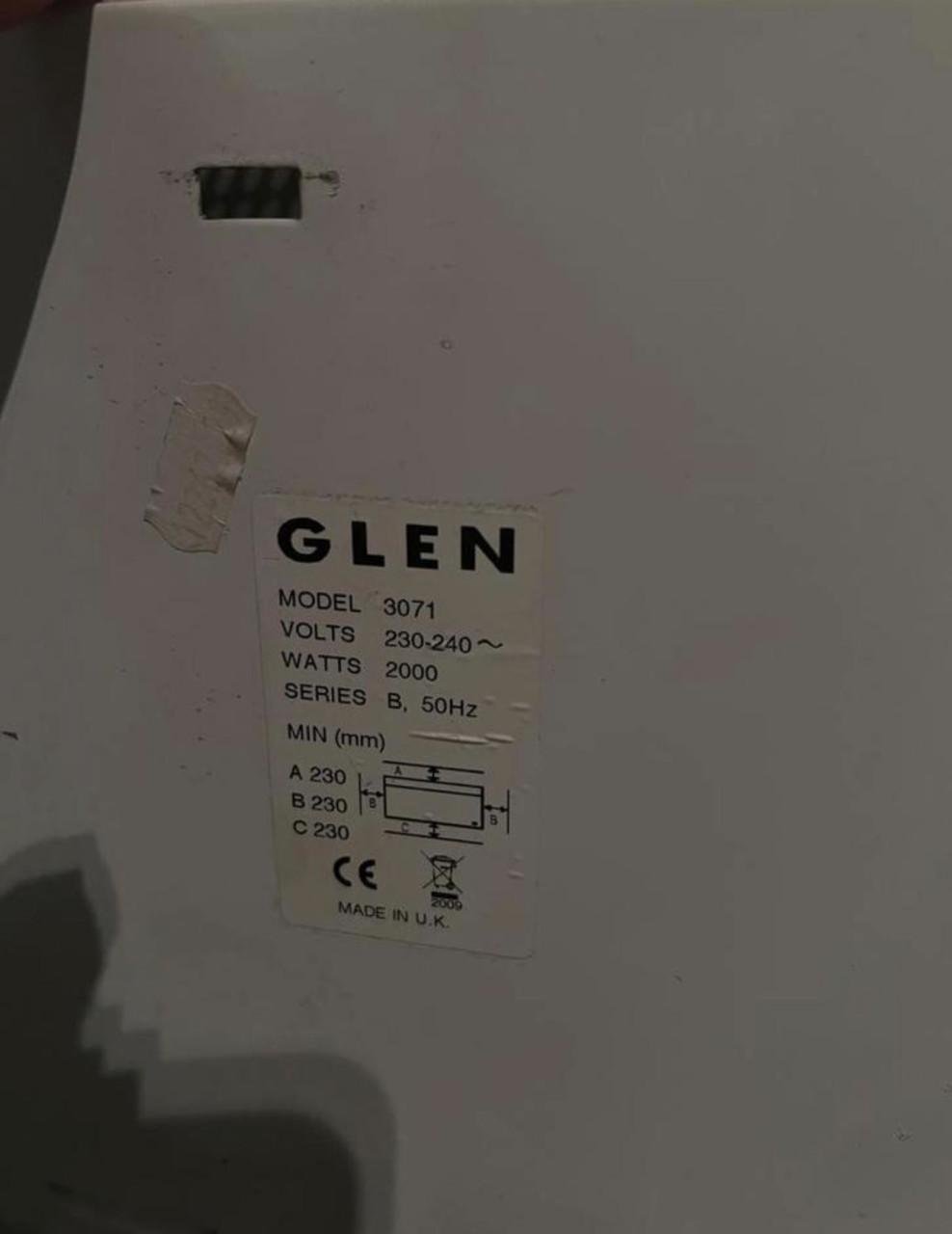 Convector kachel 2000W – Made in UK – Duurzame kwaliteit