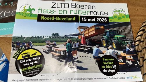 Kaartje ZLTO boerenfietsroute Noord-Beveland