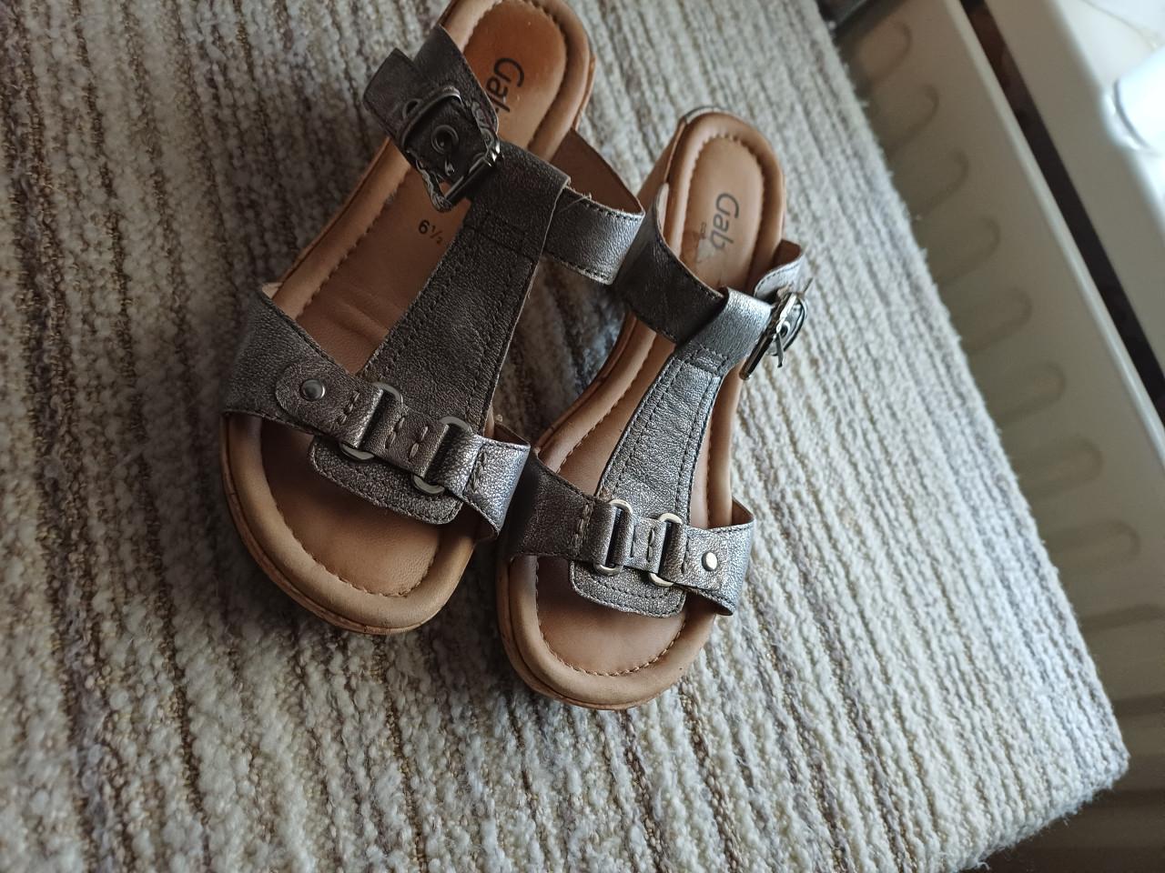 Gabor slippers zilver maat 40 zgan