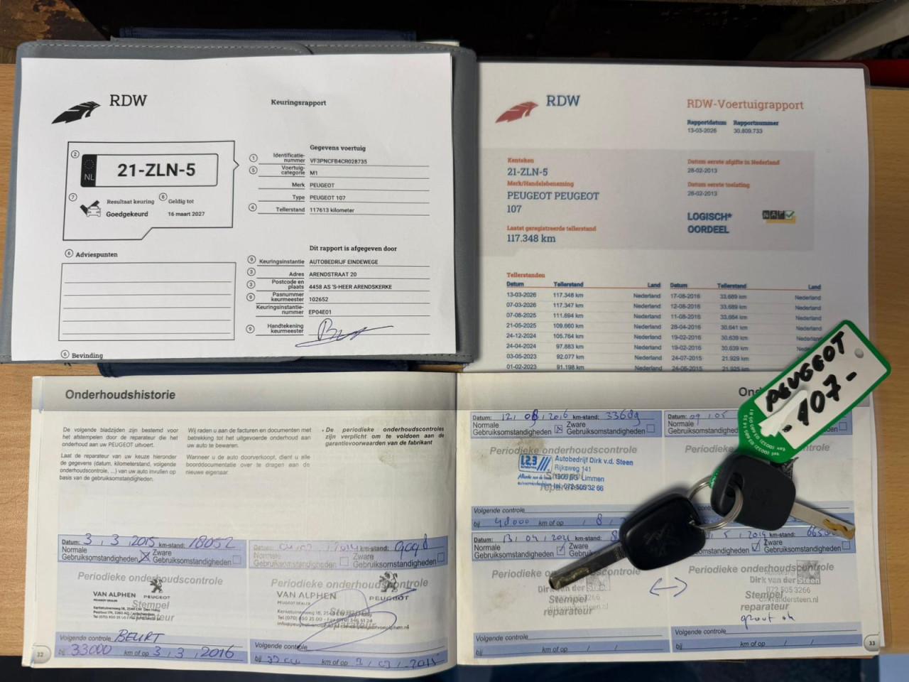 Peugeot 107 1.0 Access  uit 2013 5-Deurs met AIRCO | NETTE AUTO | APK 03/27