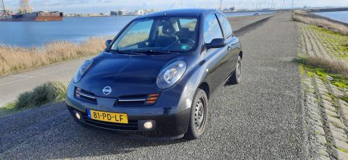 Nissan Micra 1.2 80PK Apk 2027 Airco,Stuurbr,CV,Ond Boekje Zwart metallic