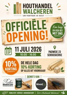 Opening Houthandel Walcheren