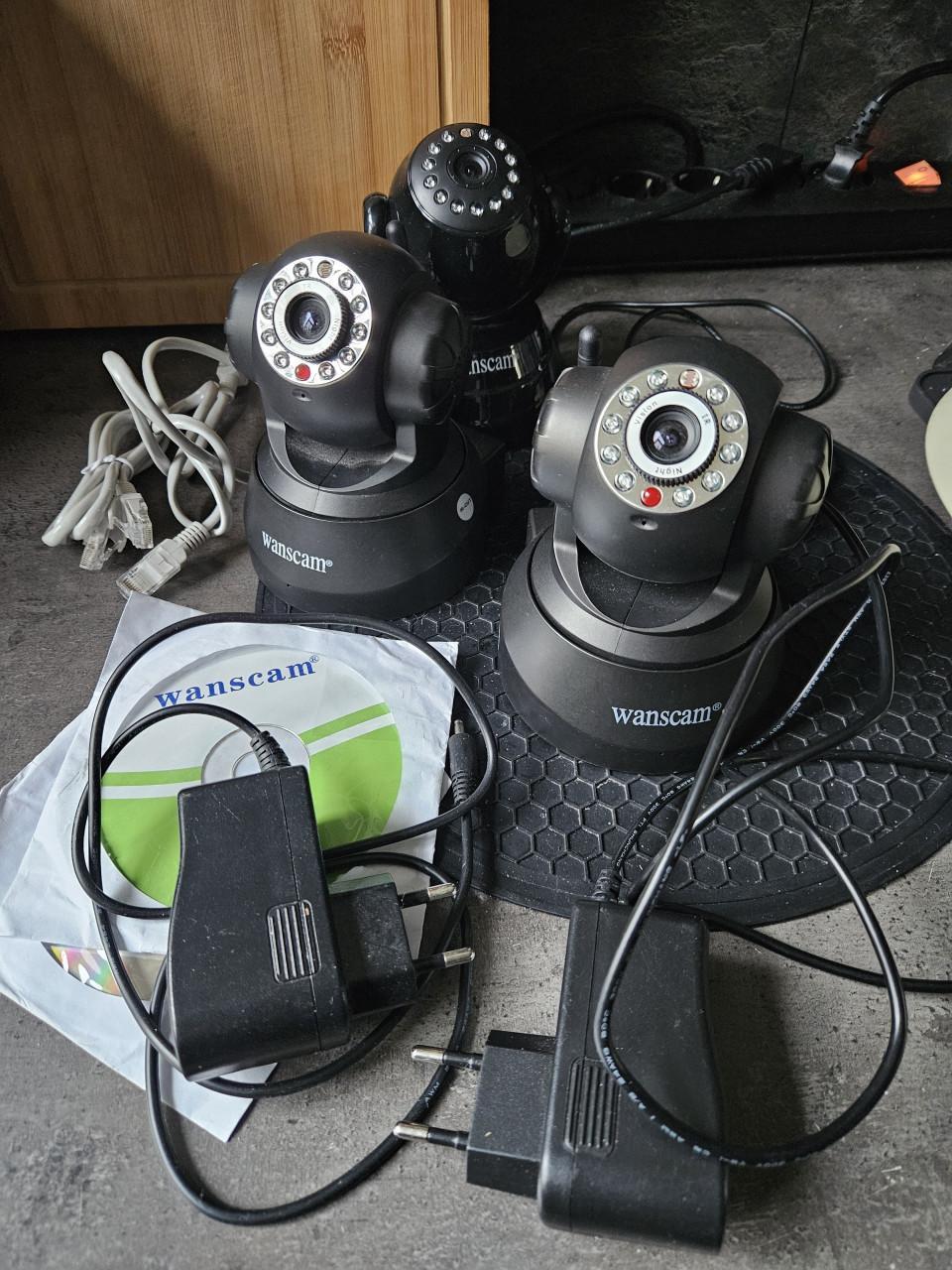 3 werkende Wanscam IP- Wifi veiligheids binnencameras..