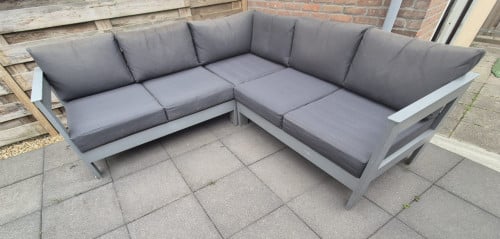 Aluminium Loungeset 225 x 225 cm (Bezorging mogelijk)