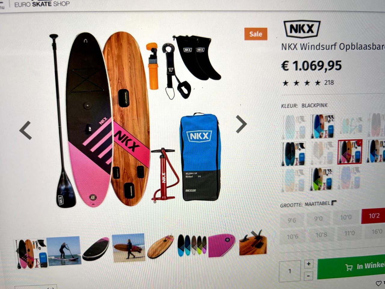 Te koop windsurf opblaasbaar sup board