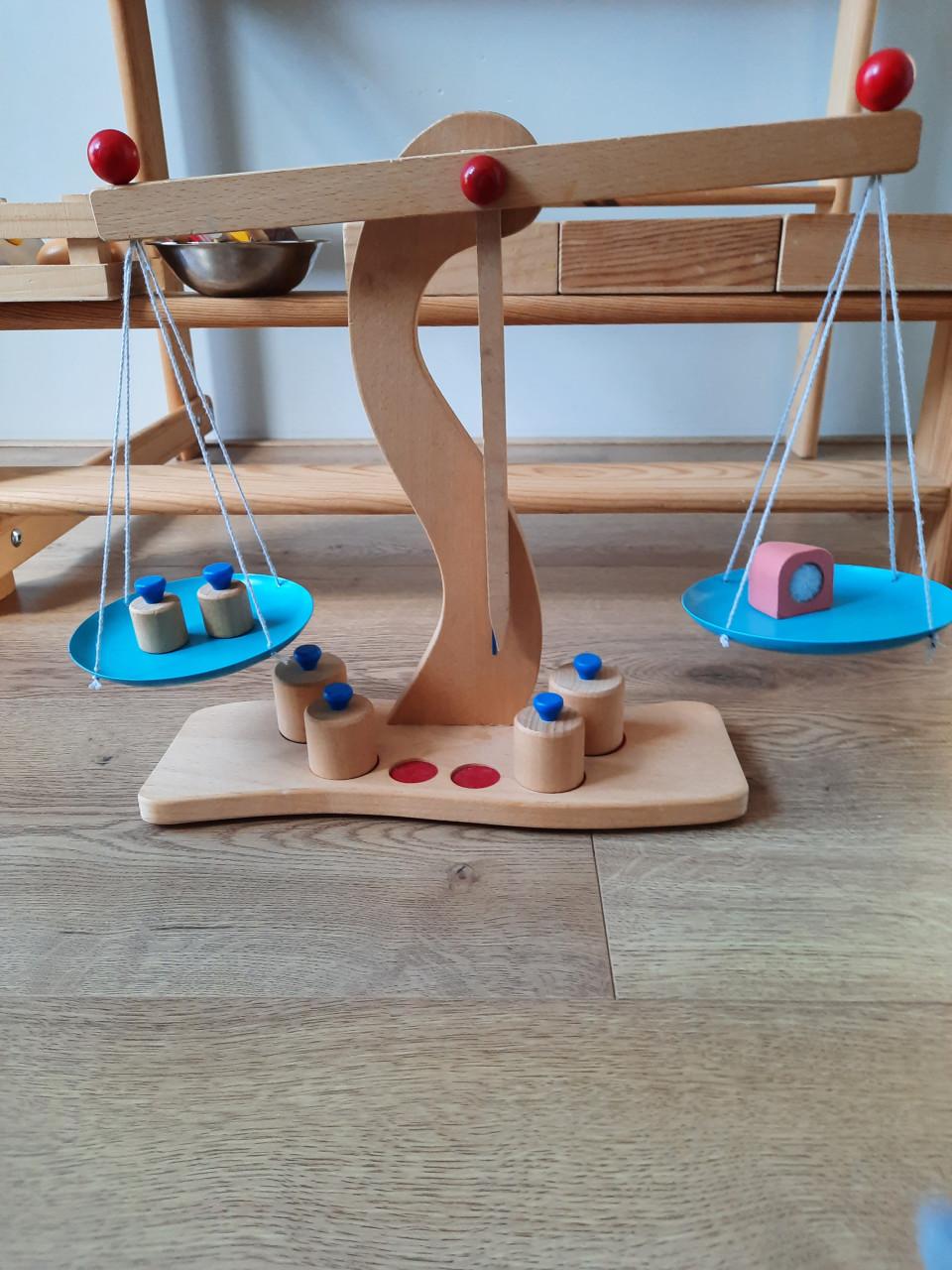 Groentekraampje winkel speelgoed hout met toebehoren