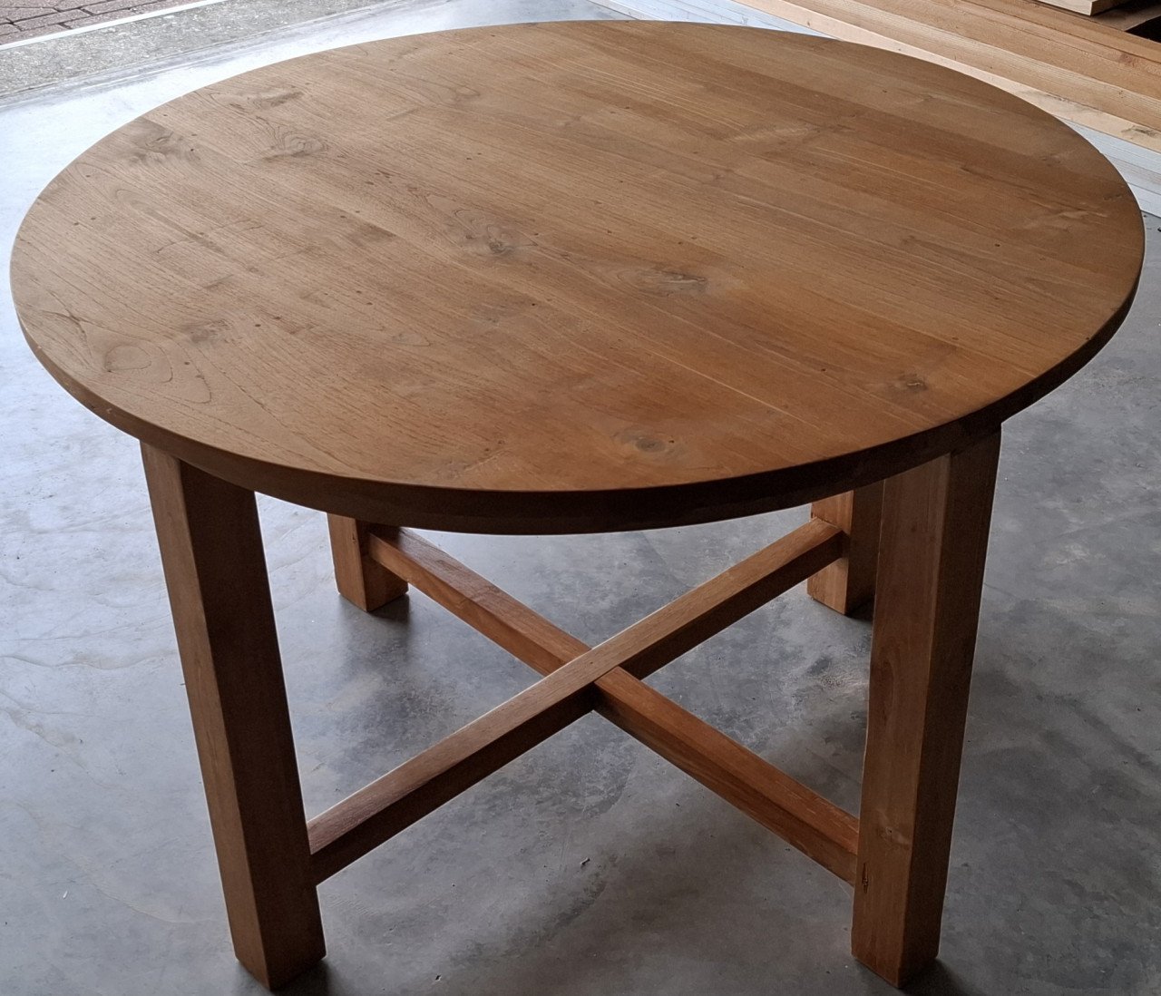 Teakhouten eettafel