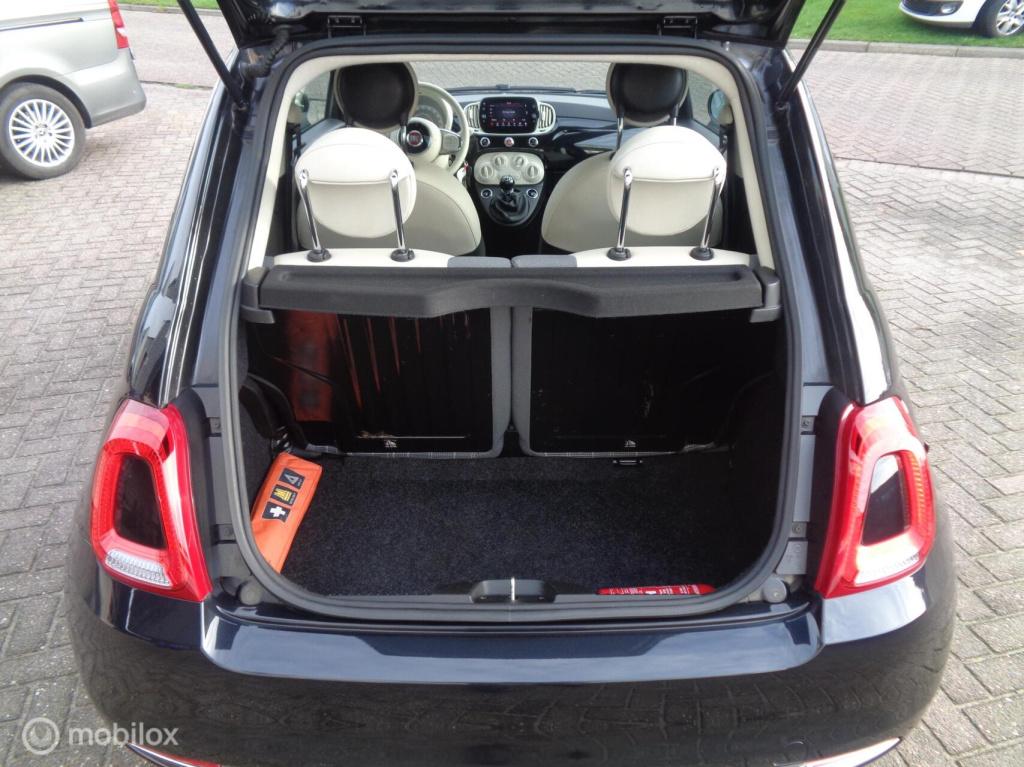 Fiat 500 1.0 hybrid lounge/big navi/carplay/dab/airco/cruise/lm velgen/1st 