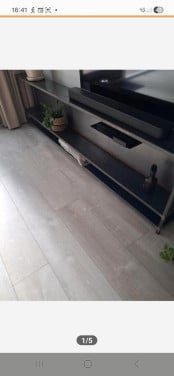 Tv meubel, handgemaakt, staal.