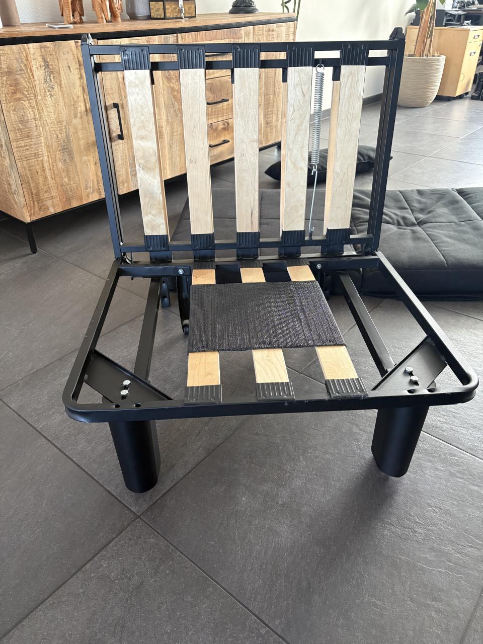 Slaapbank Chicago 1 persoons Zwart