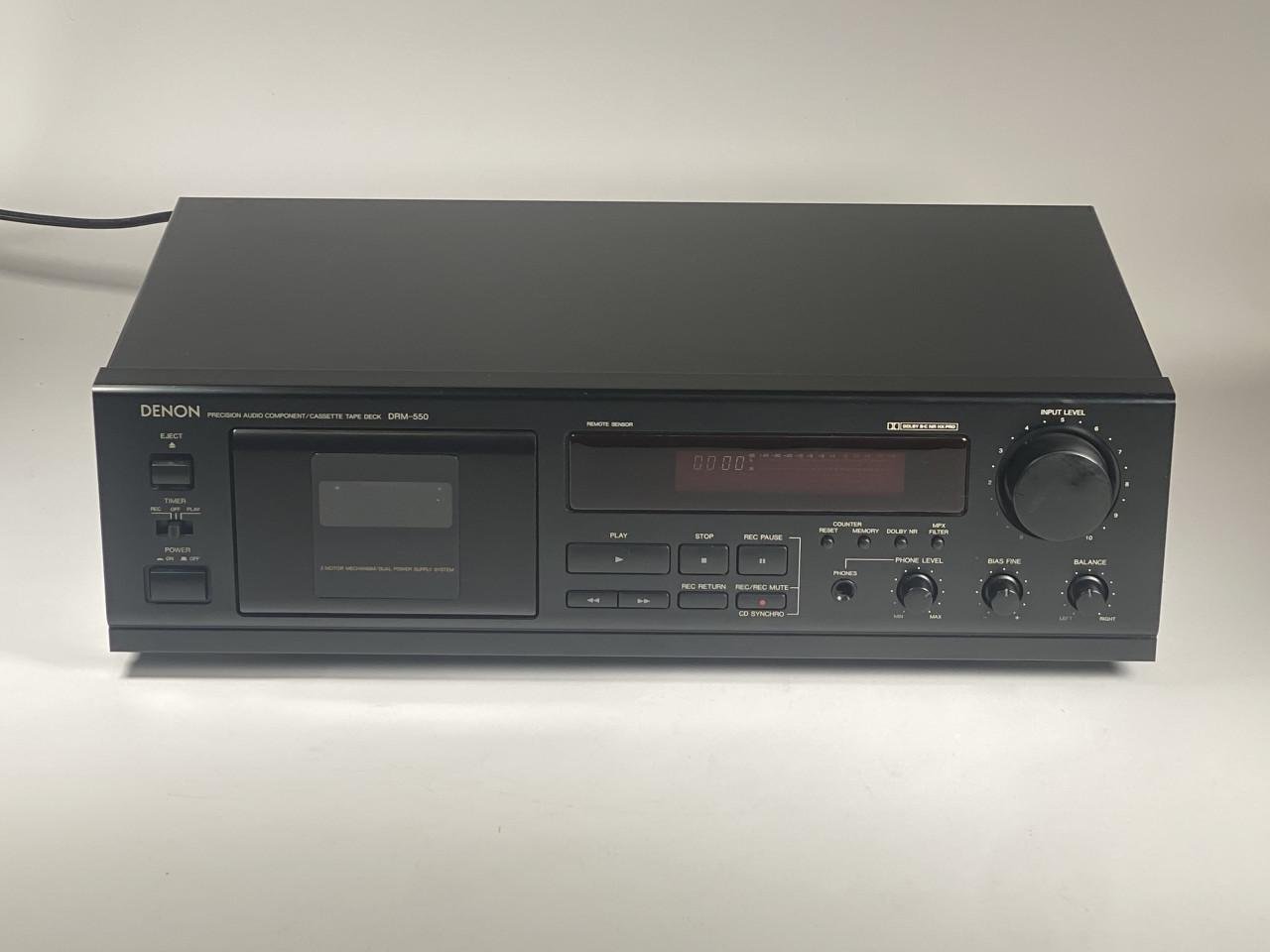 DENON DRM-550 cassette-deck (Dolby B-C/HX-pro)