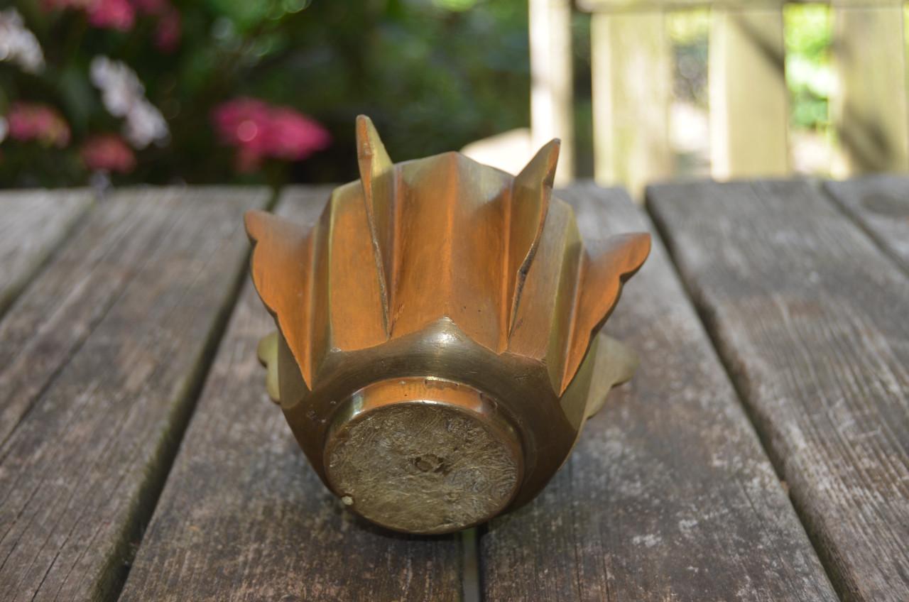 Bronzen vijzel en stamper, prima staat