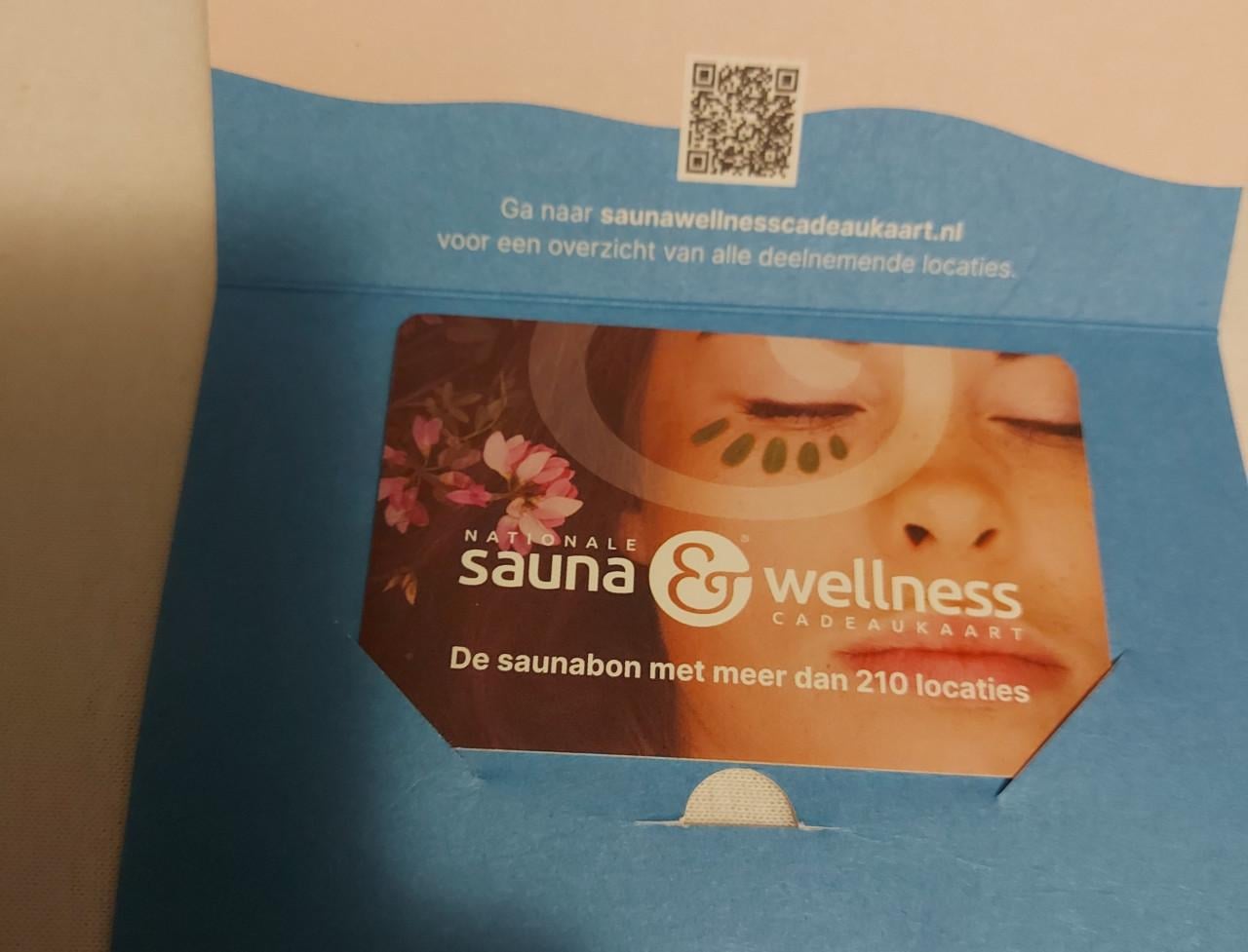 Cadeaukaart sauna