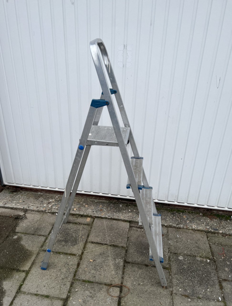 Aluminium huishoudelijk trap met 4 treden