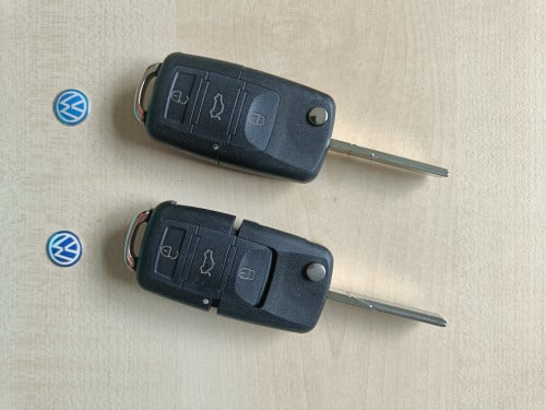 Nieuwe 3-knops klapsleutels VW