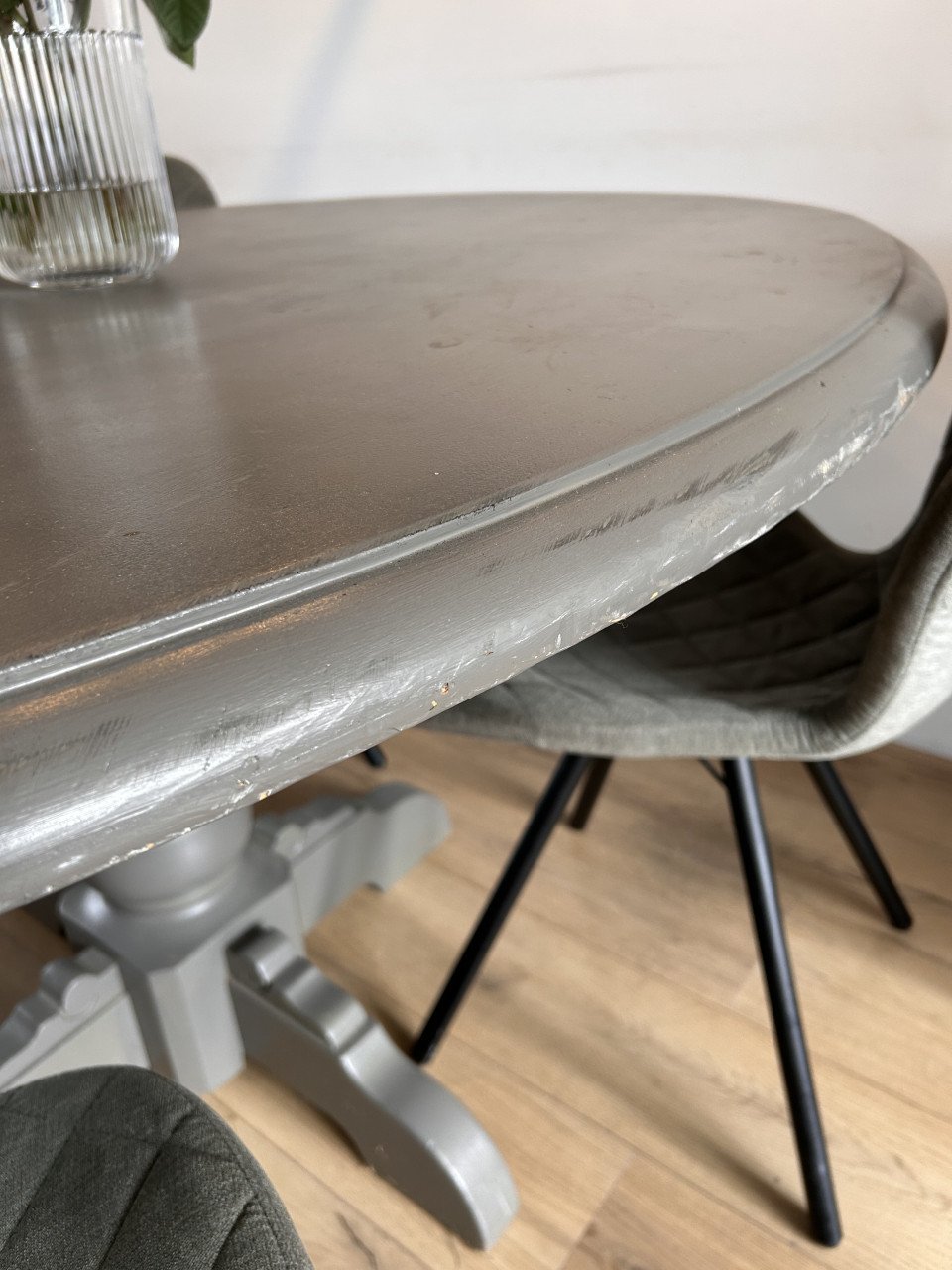Landelijk ovale eettafel