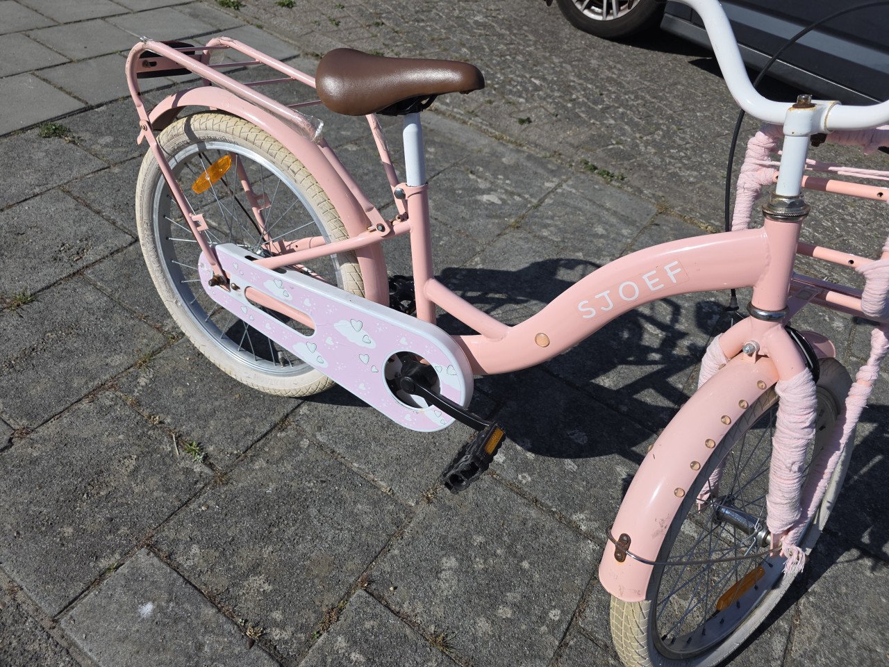 20 inch meisjesfiets roze Sjoef