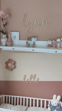 Houten naam uit eikenhout