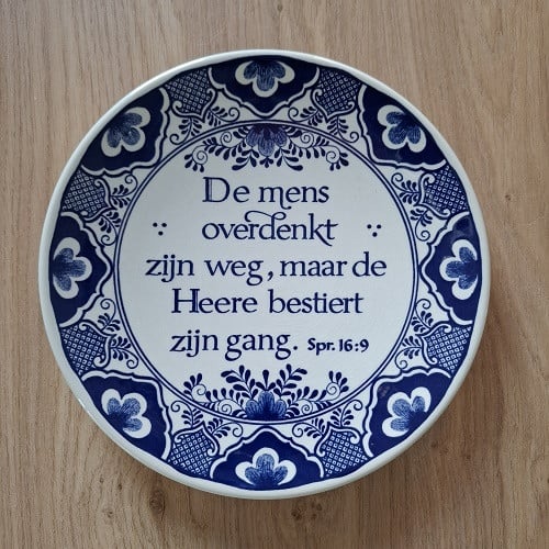 Wandbord 23CM Delfts Blauw  Bieden Vanaf €10