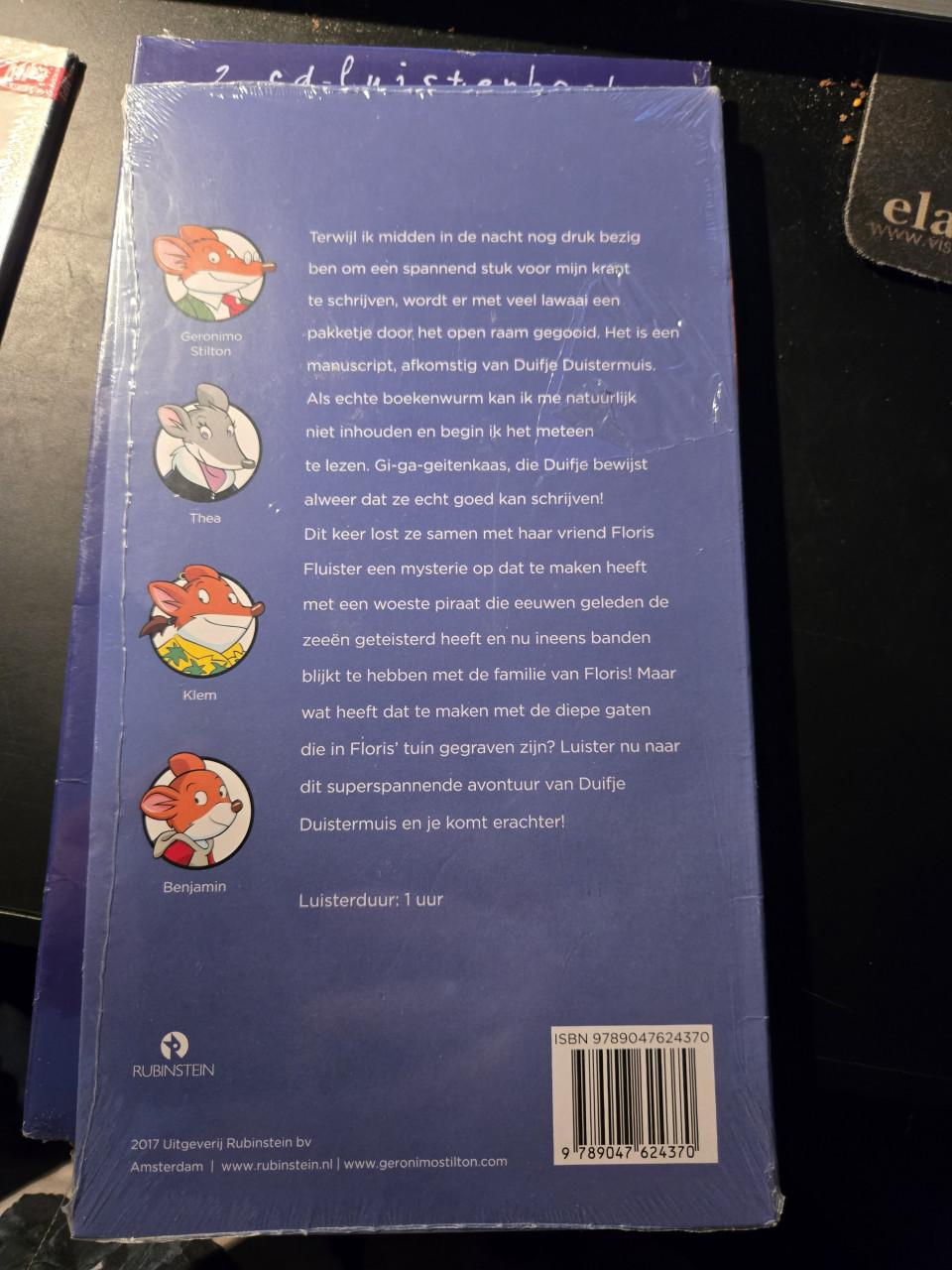 Luisterboekuitgave  "De schat van de spookpiraat" Geronimo Stilton