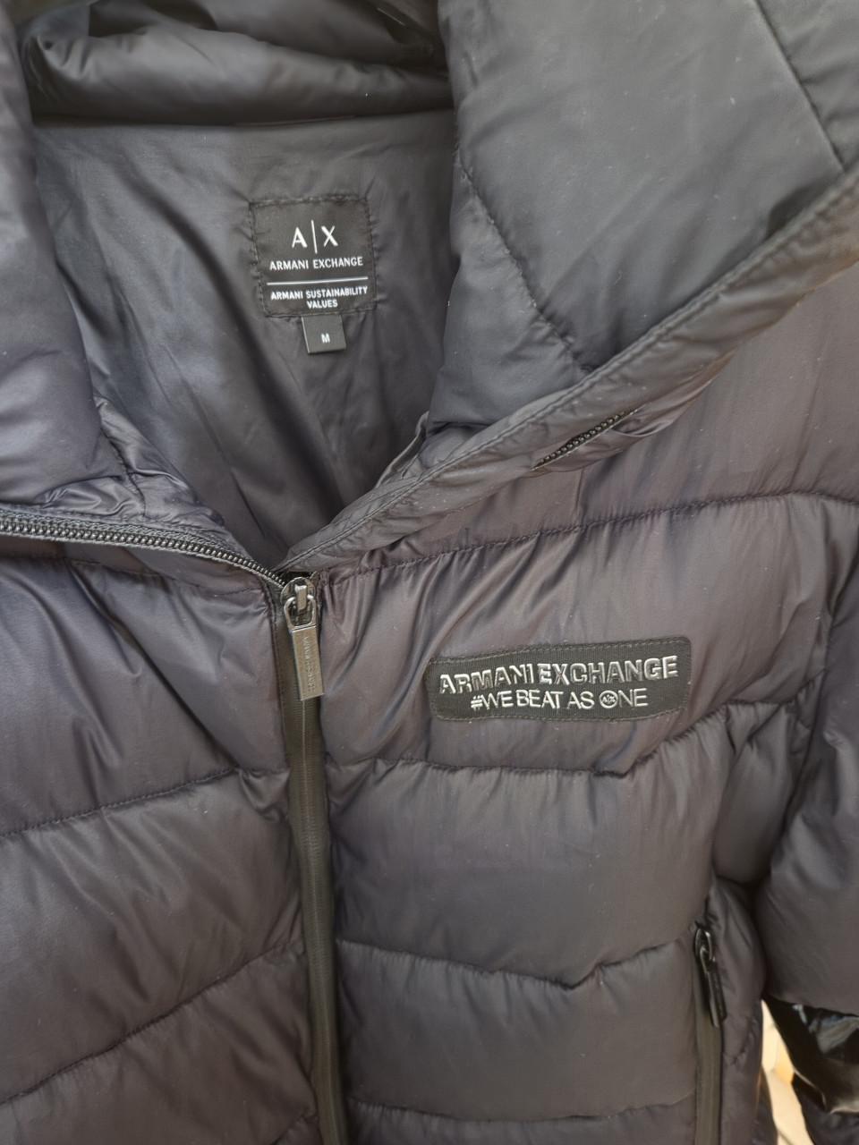 Armani Exchange zwarte dames winterjas