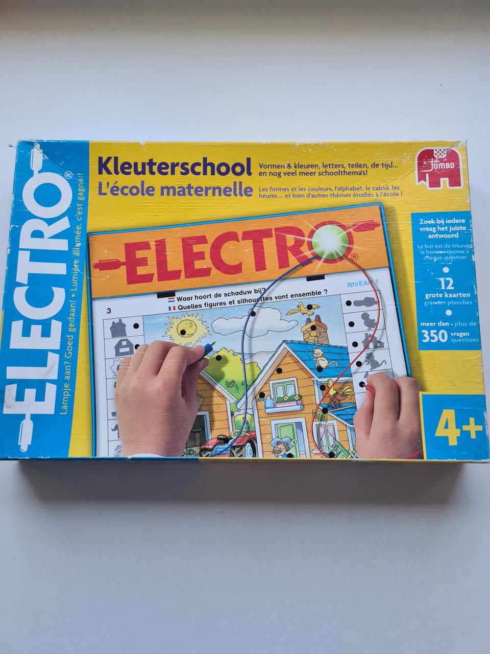 Electro Kleuterschool, een klassiek en leerzaam spel van Jumbo  4+